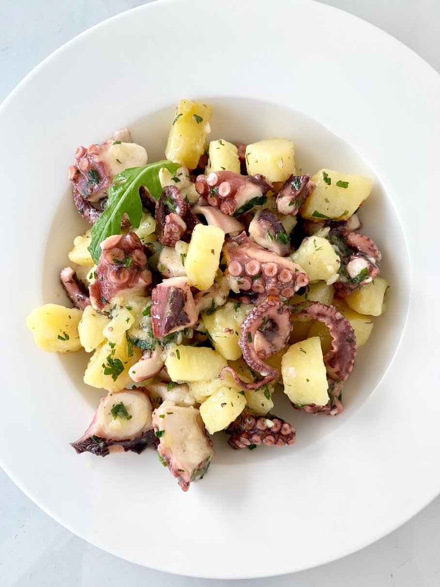 octopus with potatoes