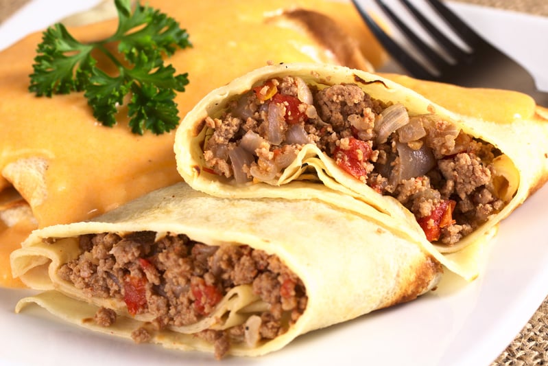 Hungarian Savory Crepe with Meat